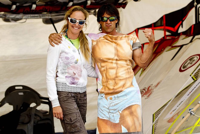 Jimmy and Cagla having some fun &copy;  John Carter / PWA http://www.pwaworldtour.com